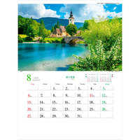 TD812 緑の物語〜ヨーロッパ風景〜【通常30営業日後納品】 名入れカレンダー