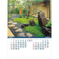 TD904 シャッター・メモ日本の庭（地図付）【8月上旬頃より順次出荷予定】 名入れカレンダー