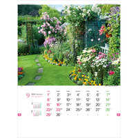 TD825 イングリッシュ・ガーデン・コレクション【8月上旬頃より順次出荷予定】 名入れカレンダー