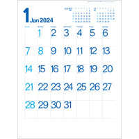 SG2900 オーシャンブルー文字【8月上旬頃より順次出荷予定】 名入れカレンダー