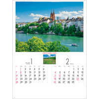 SG209 ヨーロッパの旅【8月上旬頃より順次出荷予定】 名入れカレンダー