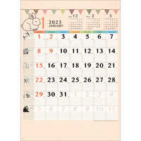 NK31 アニマルファミリーカレンダー【通常30営業日後納品】 名入れカレンダー