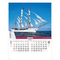 SG299 シャッターメモ 世界の帆船【通常20営業日後納品】 名入れカレンダー