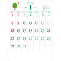 SG2950 FOREST GREEN【通常20営業日後納品】 名入れカレンダー