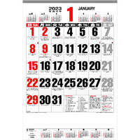 MW53 ジャンボ文字月表(年表入)(ポリ袋付)【通常30営業日後納品】 名入れカレンダー