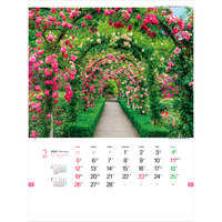 TD825 イングリッシュ・ガーデン・コレクション【7月中旬以降出荷】 名入れカレンダー